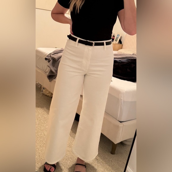 Womens High Rise Sailor Wide Leg Ankle Jeans NWT - Picture 3 of 4